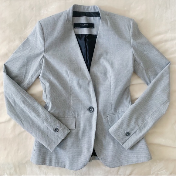 Zara Checkered / Plaid blazer - Picture 1 of 7